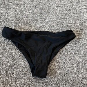 Plain black bikini bottoms